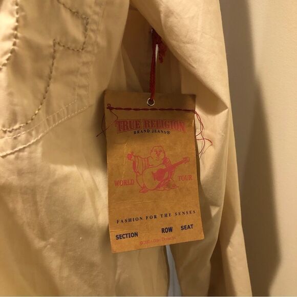 TRUE RELIGION Men’s Beige Buddha Western Button Down Shirt Size 3XL NWT - Picture 11 of 15